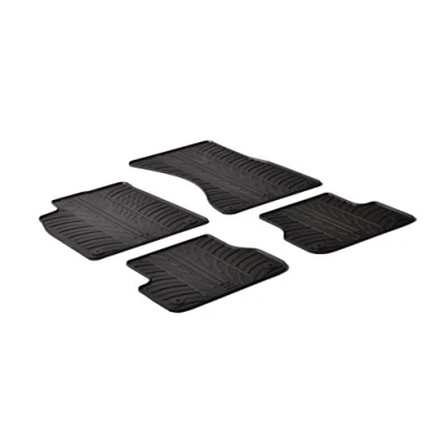 Image de Gledring 0245 Ensemble de tapis sol Caoutchouc avant et arrière 4 noir 750mm 550mm AUDI: A6 C7 Avant, Berline, A7 Sportback