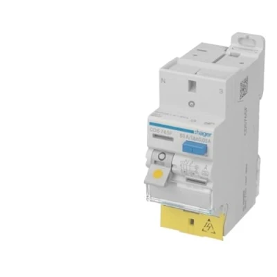 Image de interrupteur différentiel hager 40a 30 ma 2 pôles type a auto/vis