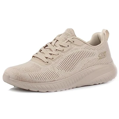Image de Skechers Sport BOBS Squad Chaos Baskets basses, Femme, Taille: 39.5, Nude Polyester