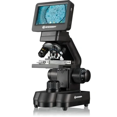 Image de Bresser Microscope Biolux Touch 5MP LCD École et Loisirs avec Table Mécanique, HDMI, USB, SD