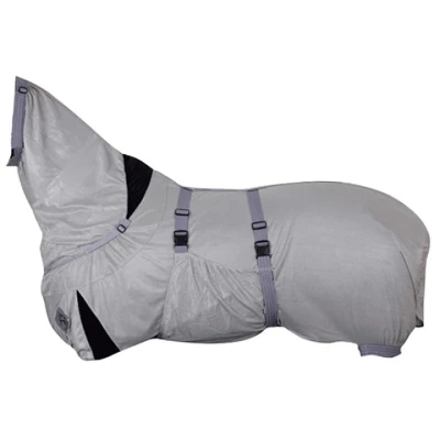 Image de Premiere Flysheet avec col, rabat sur le ventre Gris Longueur du dos: 155 cm &amp; bas 205