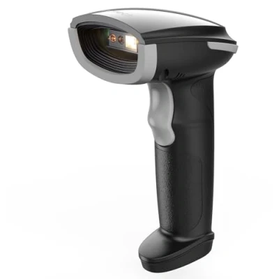 Image de Inateck Scanner Code Barre Bluetooth, Lecteur sans Fil Portable, 1 Charge 3 Mois, Douchette 1D 2D QR avec APP et SDK, BCST 23, Gris