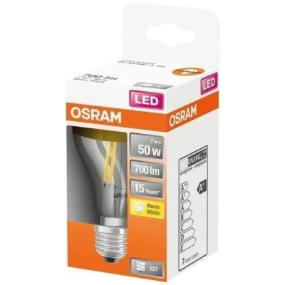 Image de OSRAM Ampoule LED Culot: E27, Blanc Chaud, 2700 K, 7 W, équivalent à 50 Retrofit Classic a Mirror, Forme de Poire Or