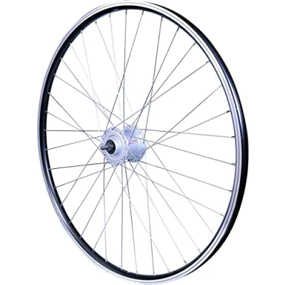 Image de Roue Avant Mach1 ER 10 Noir 28&quot; Shimano Dynamo 2,4W 26mm, 36, Avant, Ecrous M9