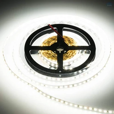 Image de Brollux bande LED professionnelle, 7200 lumens, blanc neutre, 24 V, 600 LED, 5 m, lumineuse autocollante, lumineuse, puissante, intensité variable