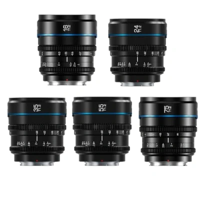 Image de SIRUI Night Walker T1.2 S35 Cine Lens Set, 16 mm, 24 35 55 75 mm Objectif à mise au point manuelle grande ouverture (monture E, noir)