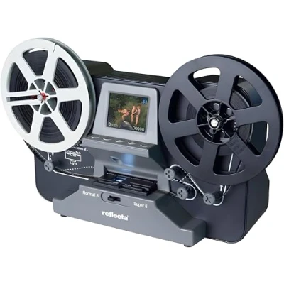 Image de Reflecta Film Scanner Super 8 Normal 8: CMOS 3,53 MP, Résolution de 1440x1080p 20fps, Écran LCD 2.4&#039;&#039;, Interface USB 2.0, Numérisation HD MP4, pas d&#039;audio
