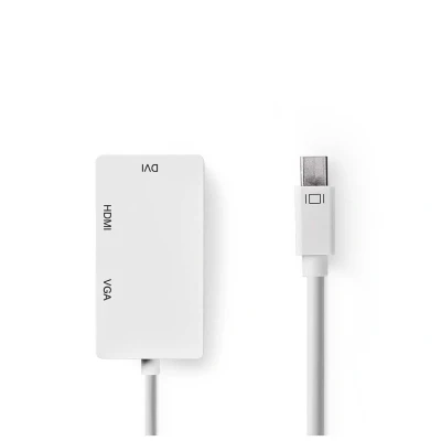 Image de Nedis CCGP37465WT02 câble vidéo et adaptateur 0,2 m Mini DisplayPort VGA (D Sub) Blanc Neuf