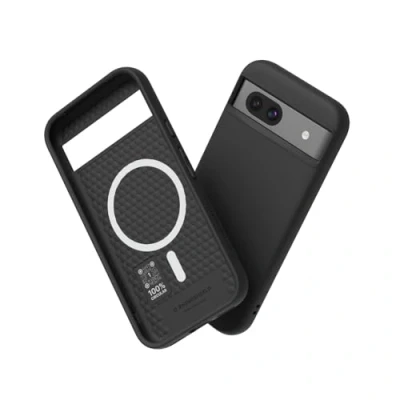 Image de RhinoShield Coque Compatible avec [Pixel 8a] SolidSuit Magsafe Fine Technologie d&#039;absorption des Chocs et Finition Premium Mate Classique Noir