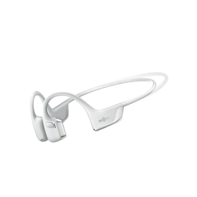 Image de SHOKZ Casque à Conduction Osseuse OpenRun Pro 2 Mini, Écouteurs sans Fil Bluetooth 5.3, Microphones Réducteurs de Bruit, Étanchéité IP55, 12h d&#039;Autonomie, Charge Rapide USB C, Argent