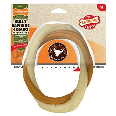 Image de Nylabone Os Dentaire à Mâcher la Mastication Agressive/Jouet Base Animale de Taureau/pour Chien Adulte Pesant Jusqu’à 16 kg1 unité