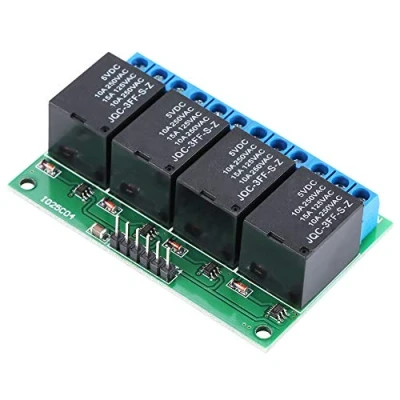 Image de DC 5V Module de relais déclenchement 4 canaux 6 PIN à bascule Interrupteur autobloquant bistable Tableau faible impulsion Électronique