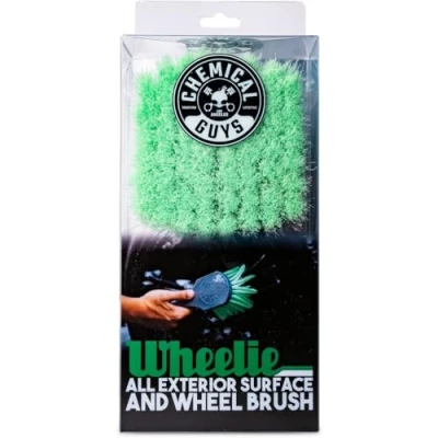 Image de Chemical Guys ACCG08 Wheelie Brosse pour Toutes Surfaces extérieures et Roues (sans Danger Voitures, camions, SUV, Camping Cars, Motos Plus) Vert