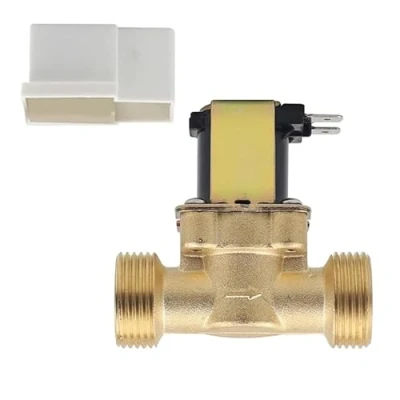 Image de GERUI Électrovanne 3/4&quot; AC 220 V Entrée d&#039;eau en laiton normalement fermée pour contrôle de l&#039;eau (électrovanne 3/4&quot;)