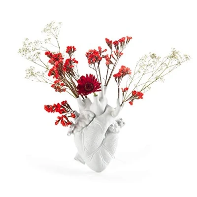 Image de Seletti Love in Bloom Vase cœur Blanc