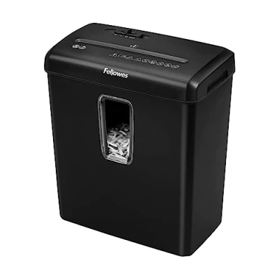 Image de Fellowes destructeur de documents Powershred FS 6C, papier agrafes, carte crédit, coupe croisée, sécurité P 4, corbeille 15L, 6 feuilles, verrou sécurité, 5013601