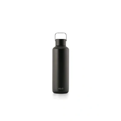 Image de EQUA Timeless Bouteille isotherme à double paroi en acier inoxydable, froide pendant 24 heures ou chaude jusqu&#039;à 12 heures, sans BPA, anti fuite, durable, multifonctionnelle (Dark, 600 ml)