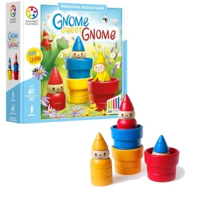 Image de Smart Games GNOME Sweet Brainstorming éducatif Jeu de stratégie Multi Niveaux et renforcement des compétences logique pensée 3 Ans + 1 Joueur Anglais SG 038