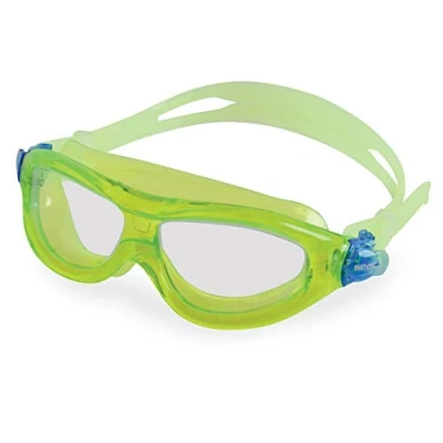 Image de SEAC Matt, Lunettes Masque de Natation pour Enfants 3 6 Ans, Antichoc, Ultra Flexible et Doux, Vert LT, Standard