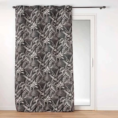Image de Douceur d&#039;Intérieur Rideau, 100% Polyester, Cabana Noir, 140 x 260 cm