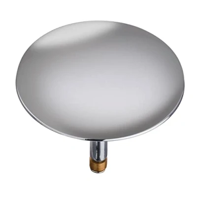 Image de WENKO bouchon de baignoire Pluggy Chrome lavabo, pour tous les écoulements courants dans le commerce Chromé