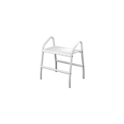 Image de Banc de douche 2 poignées aluminium blanc Pellet ASC