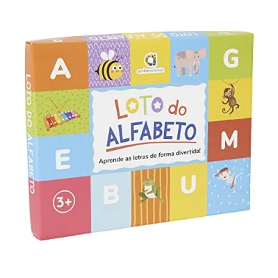 Image de Ambarscience Alphabet Lotto pour Apprendre Les Lettres de l&#039;alphabet et associer avec des Mots Images.