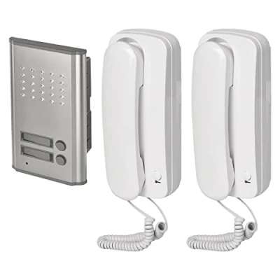 Image de EMOS Kit d&#039;interphone Audio pour Deux participants à Monter en saillie Design élégant Interphone/Kit avec Ouverture de Porte Facile Utiliser
