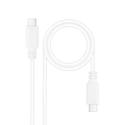 Image de Nanocable 10.01.2301 W câble USB 2.0 1 m C Noir, Blanc Neuf