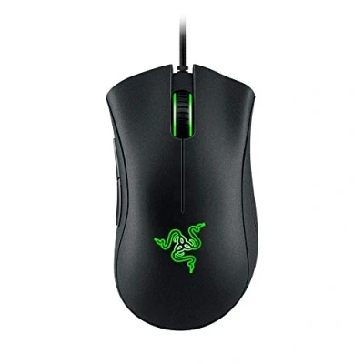 Image de Razer DeathAdder Essential Souris de gaming avec capteur optique 6400 DPI 5 boutons programmables Commutateurs mécaniques Poignées latérales en caoutchouc Noir classique