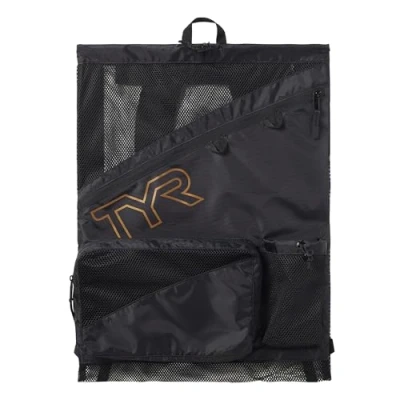 Image de Sac à Dos / Mesh Bag TYR Elite Team Backpack Black Gold Natation Piscine