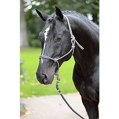 Image de Kerbl Licol en Corde Noir/Gris Cob