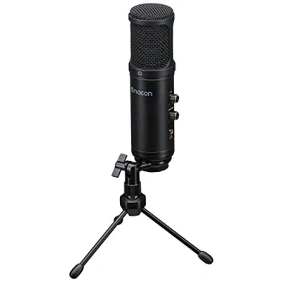 Image de NACON PCST 200MIC Table microphone Avec fil Noir Microphones (Table microphone, Unidirectionnel, 16 bit, 48 kHz, fil, 3,5 mm (1/8&quot;))