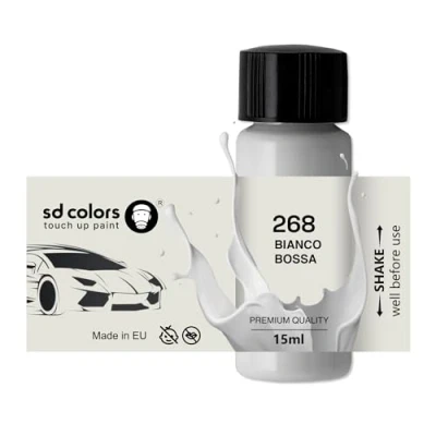 Image de SD COLORS Bianco Boss Nova 268 268A 268/A 674 934 Peinture de retouche 15 ML pour réparation rayures Code couleur (juste la peinture)