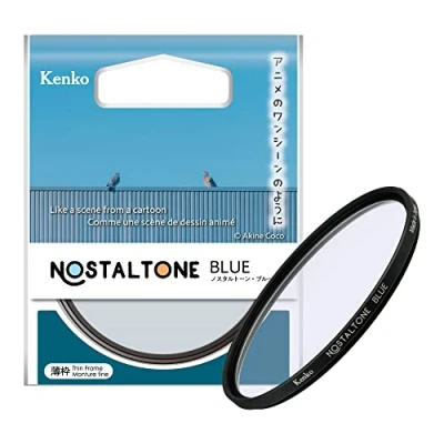 Image de Filtre doux Kenko Nostalgic Tone Blue 62 mm Effet comme une scène d&#039;anime Fabriqué au Japon 006573 Effet/Couleur bleu