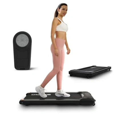 Image de ZIPRO YOUGO Mini Tapis de Course pour la Maison et Le Bureau Vitesse 1 6 km/h, Walking Pad Compact jusqu&#039;à 100kg, Pliable avec Télécommande Bluetooth, Amorti, sous