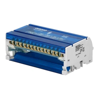 Image de Orno LZ 8202/ Bloc Distribution Répartiteur Pour Rail DIN ou Tableau Electrique Avec 4 Rangées (15 fils)