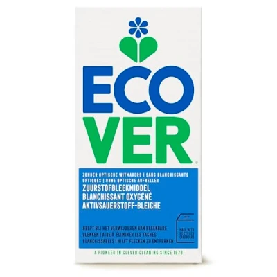 Image de Ecover Blanchissant Oxygéné pour le Linge, Formule à Base de Plantes, Détachant et Blanc Éclatant, Sans Parfum Ajouté, Boîte 400 g