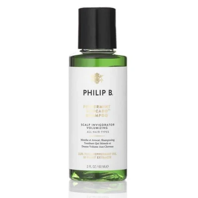 Image de Philip B Shampoing Menthe poivrée &amp; Avocat clarifiant volumisant 60 ml Pour tous types de cheveux