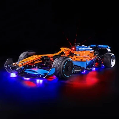 Image de YEABRICKS LED Lumière pour Lego 42141 Technic McLaren Formula 1 Race Car Modèle de Blocs Construction (Ensemble Non Inclus)