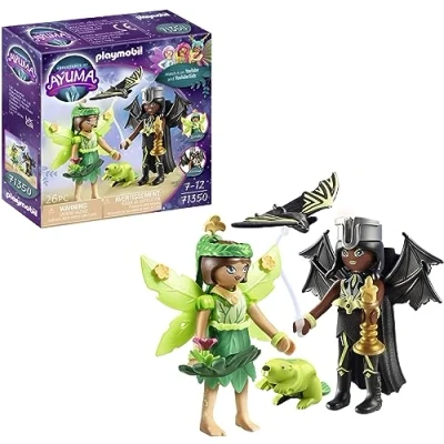 Image de Playmobil 71350 Forest et Bat Fairies Adventures of Ayuma avec Deux Personnages, Animaux Totem Place à la Magie des fées Histoire &amp; Imaginaire Dès 7 Ans