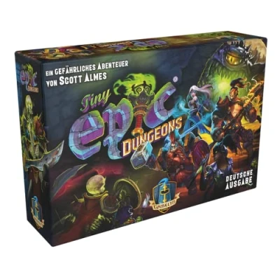 Image de Asmodee Gamelyn Games, Tiny Epic : donjons, Jeu de Base, Familial, Dungeon Crawler, 1 4 Joueurs, à partir 12 Ans, 30 Minutes et Plus, Allemand