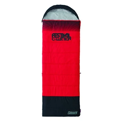 Image de Coleman Sac de Couchage Simple Festival Single, Adulte, Chaude et Extra Longue, 225 x 80 cm, Température Confort +4C