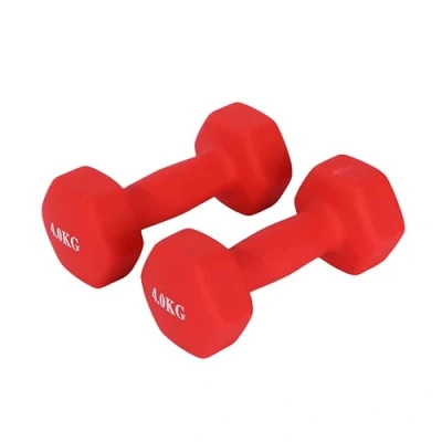 Image de Endless Neoprene Coated Fixed Dumbbell for Gym Exercises Pair of 4 Kg (2 * 8.8 LB) Material : Iron with Vinyl Coat Weights Women and Men