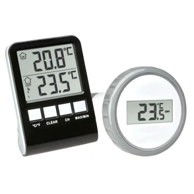 Image de TFA Dostmann 30.3067.10 Palma Thermomètre de Piscine sans Fil (Anthracite)