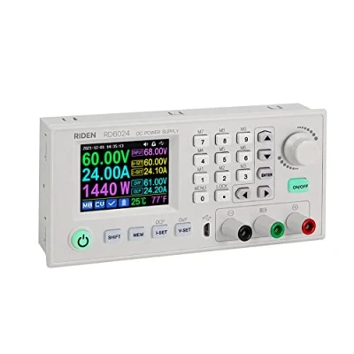 Image de KKnoon Alimentation Laboratoire 24A 12V 36V 48V 60V, Écran couleur 2,4 pouces Stockage de données Contrôle par logiciel PC application mobile Alimentations multifonctions