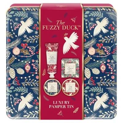 Image de Baylis &amp; Harding The Fuzzy Duck Winter Wonderland Coffret cadeau en étain Convient aux végétaliens (lot de 1)