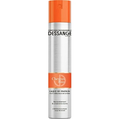 Image de DESSANGE Laque De Finition Micro Réflecteurs Lumière Formule Enrichie En Pro Vitamine B5 Fixe Durablement &amp; Conserve Le Volume Cheveux Fins, Sans 300 ml