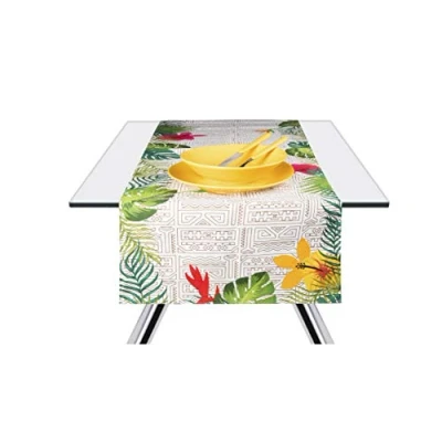 Image de Excelsa Tiki Chemin de Table, Coton, Multicolore, 45 x 140 cm