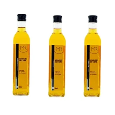 Image de Lot 3x Vinaigre de cidre Marcel Recorbet bouteille 500ml